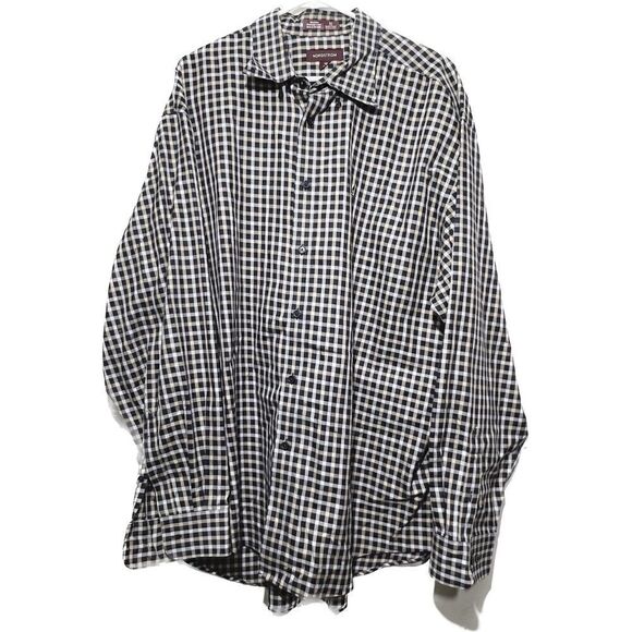 Nordstrom, men’sXXL, plaid, button, front, long sleeve, cuffed, dress shirt - Picture 1 of 6